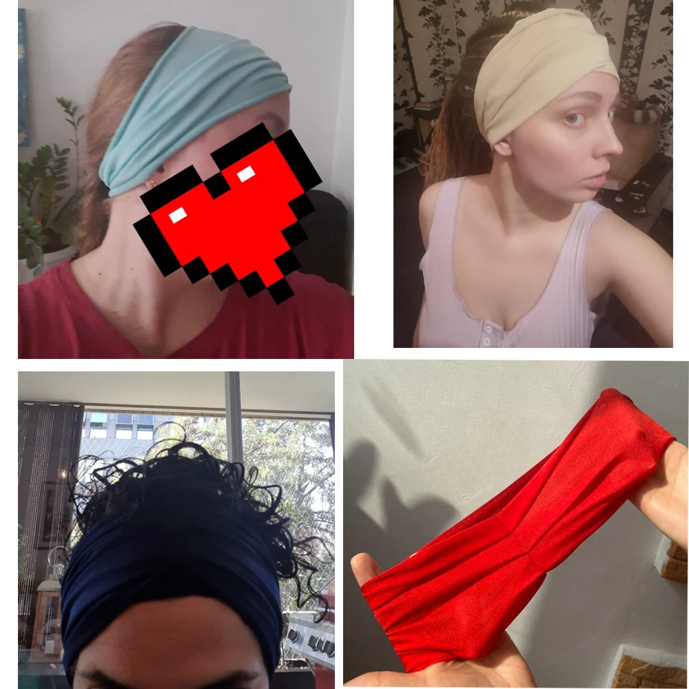 

13 Colors Nonslip Elastic Folds Yoga Hairband Fashion Wide Sports Headband Running Accessories Summer Stretch Hair Band