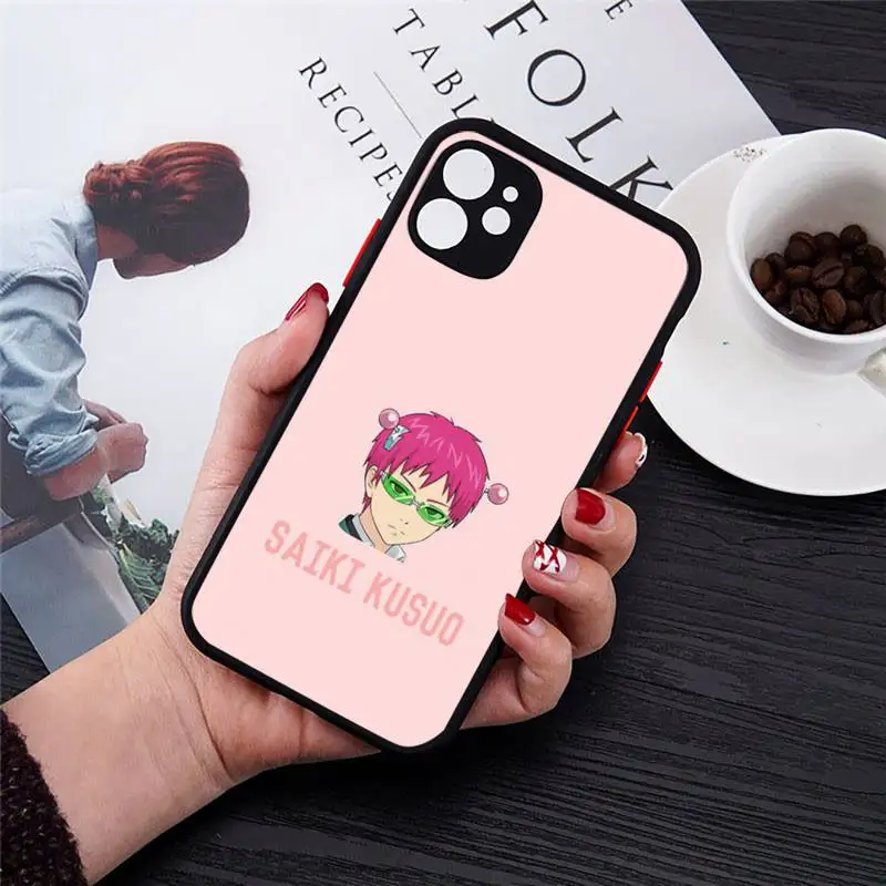 

The Disastrous Life of Saiki K Saiki Kusuo Phone Cases Transparent Matte for iPhone 7 8 11 12 s mini pro X XS XR MAX Plus