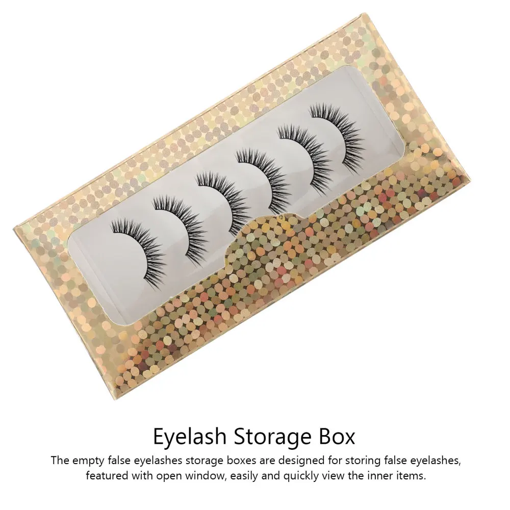 

20Pcs Paper Empty Eyelash Cases False Eyelash Packaging Box Eyelash Storage Box