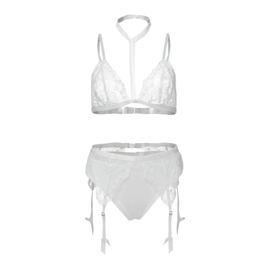 Комплект женского кружевного нижнего белья комплект из 3 предметов кружевной