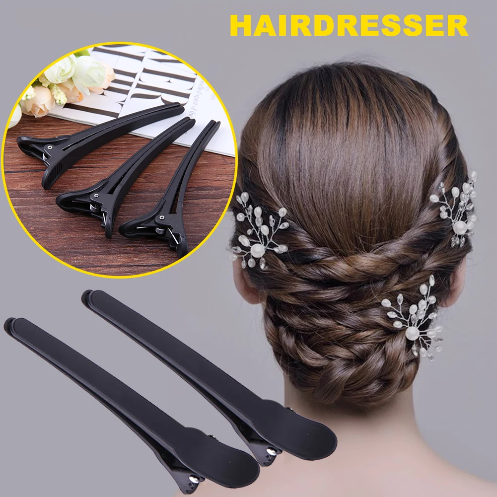 

12pcs Hair Clip Hairdressing Clamps Hair Section Clips Positioning Sectioning Styling Hairpins Barbers For Salon Accessories