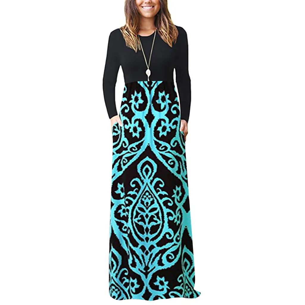 Женское винтажное платье-туника с принтом пляжный сарафан большого размера