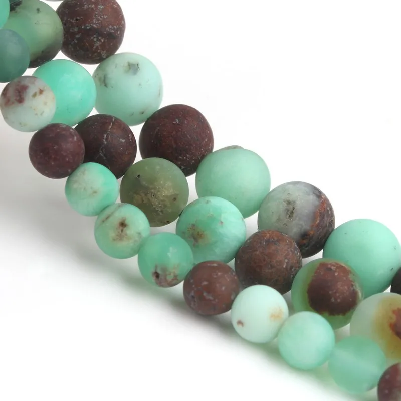 Матовые бусины 6 8 10 мм натуральный хризопраз австралийский нефрит Круглые