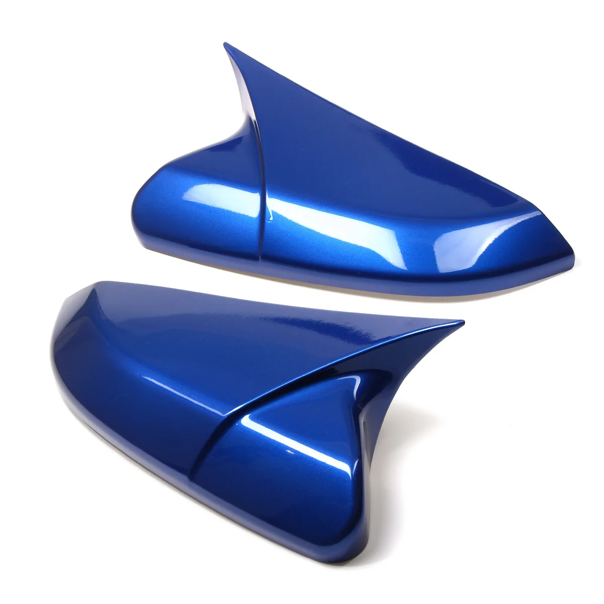 Aegean Blue Metallic Зеркальные крышки в виде рога ABS боковое зеркало заднего вида крышки заднего вида для Civic Sedan Coupe- хэтчбек - Цвет: Aegean Blue Metallic