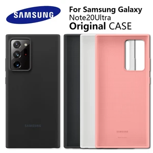 samsung note20 ultra case official original silky silicone cover soft touch back protective shell for note20ultra phone cover free global shipping