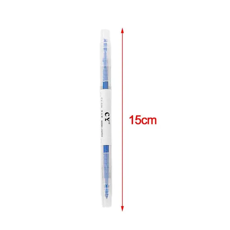 

6pcs / Set Candy Color Highlighter Double-end Marker Mark School Stationery Supplies Art Pen Office Gift Student Promotion B7T5