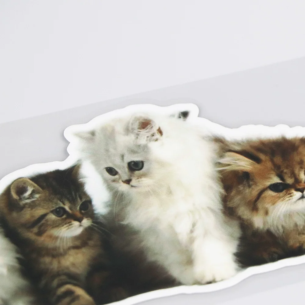 

YOJA 18.97.9CM A Group Of Playing Cats Bumper Decoration Stickers Creative Cartoon Car Decoration 19B-0023