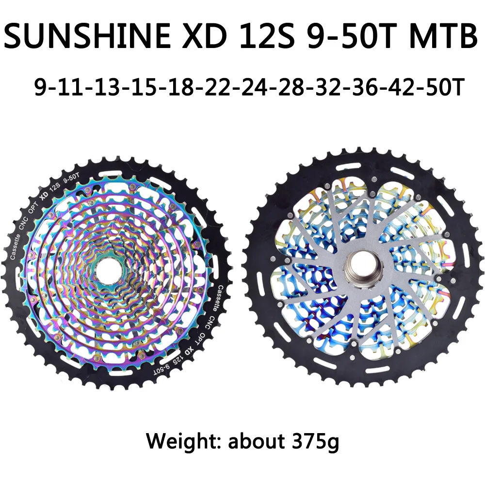 Кассета SUNSHINE 10 скоростей для горного велосипеда маховик В/36/40/42/46/50T 52T XD кассеты SRAM