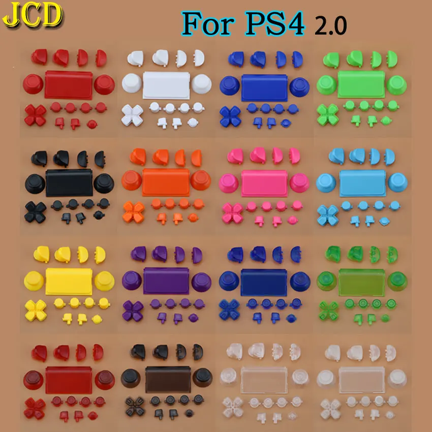 JCD полный комплект кнопок мод для PlayStation Dualshock 4 PS4 2 0 контроллер Джойстик R2 L2 R1 L1