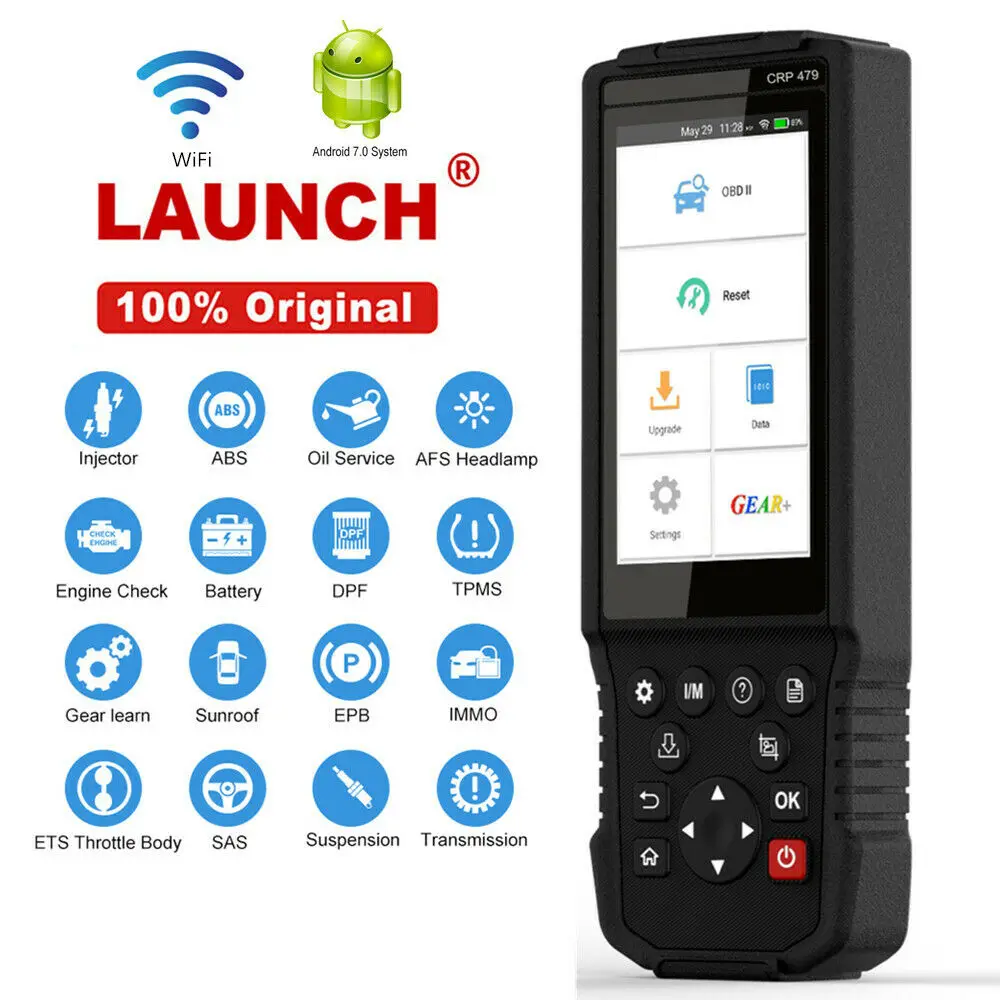 Диагностические инструменты LAUNCH CRP479 OBD2 инжектор DPF EPB TPMS SAS Автомобильный сканер