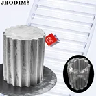 Формы для торта, 3D полуцилиндрический шаблон, трафарет для торта, выпечка, искусственные кружева, шоколадные муссы, торты, трафареты, инструмент для украшения торта