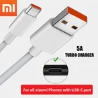 11.52 м оригинальный Xiaomi Тип C кабель 5A Быстрая зарядка турбо зарядное устройство Шнур для MI 11 10 9T Pro 10T Lite Redmi K40 K30 Note 9 Pro