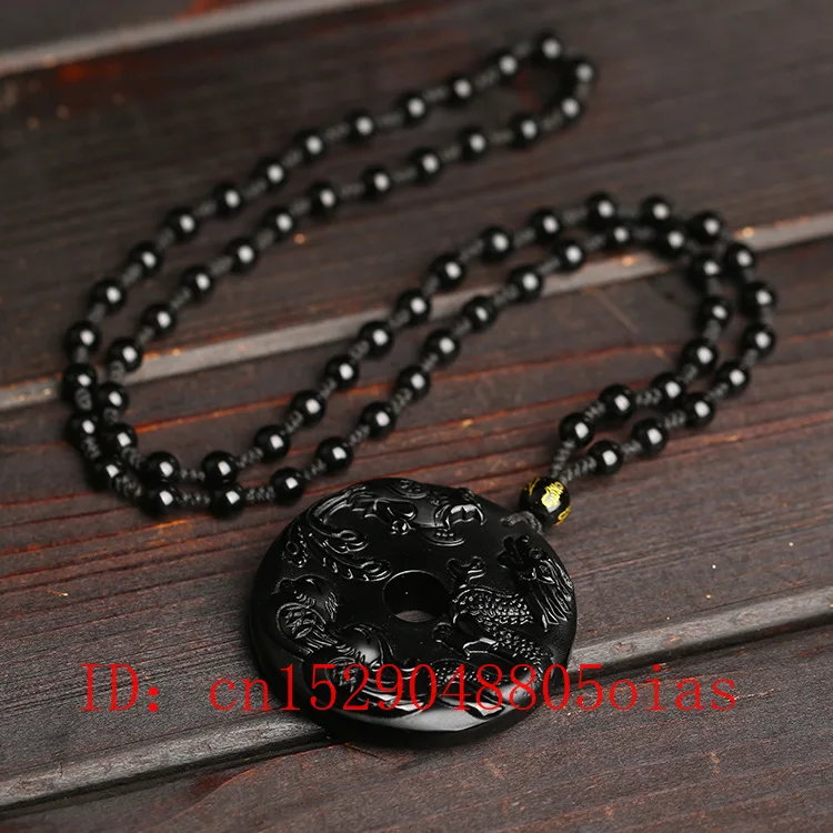 Натуральный Черный Дракон из обсидиана подвеска Феникс безопасная Пряжка резной