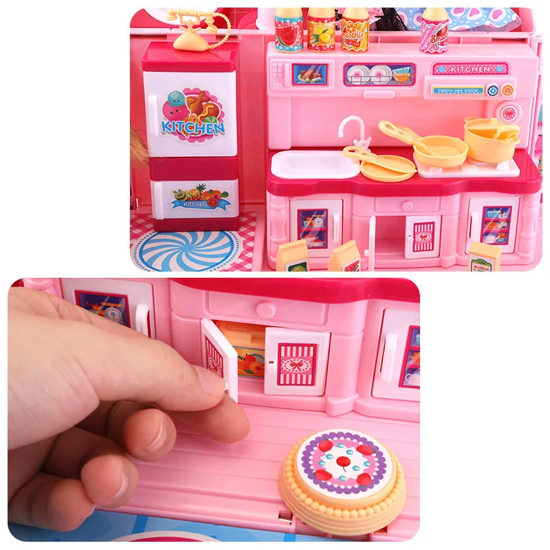 Игрушки для макияжа детей роскошная имитация кукольного домика сумочка игрушки