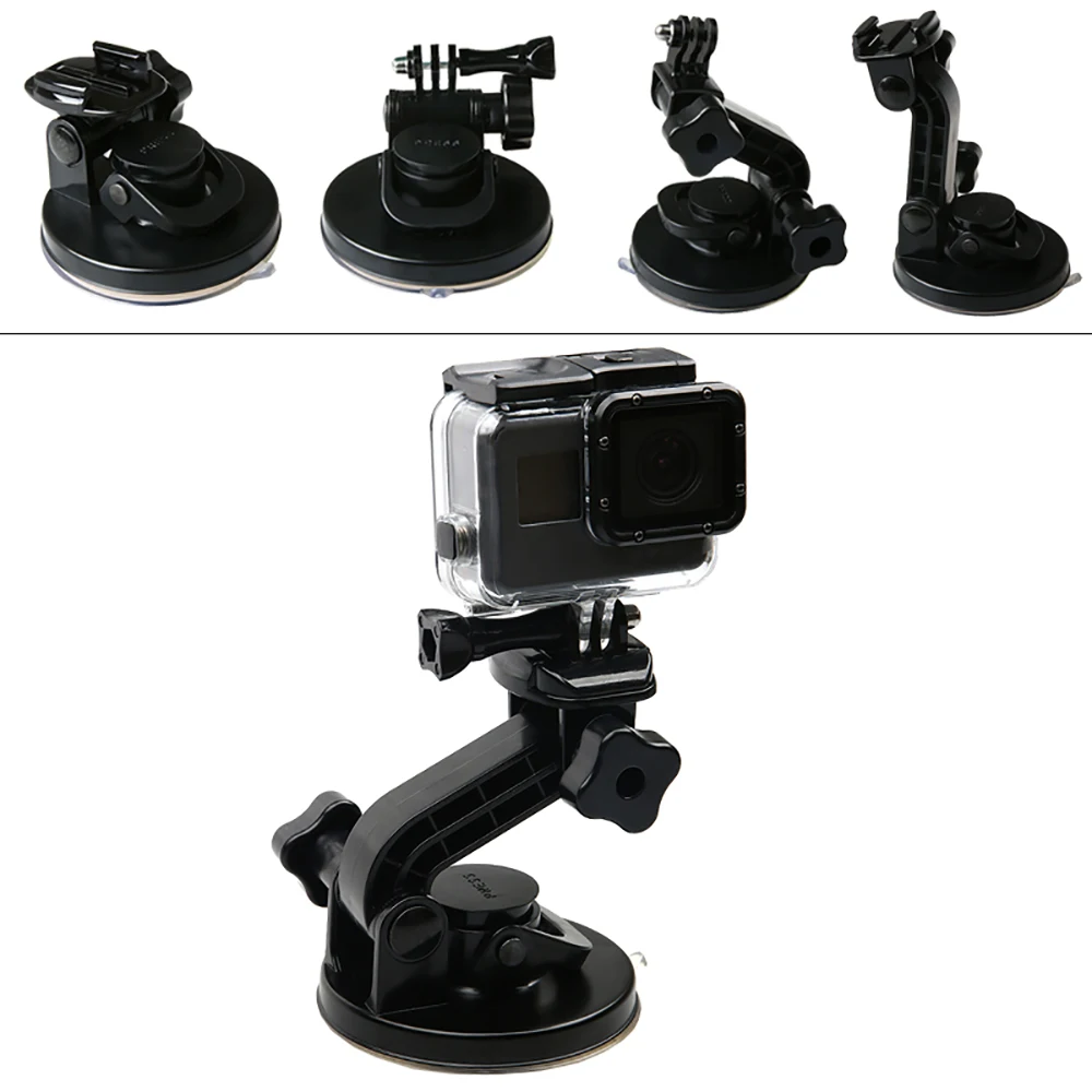 Автомобильный адаптер на присоске RuigPro стеклянный Штатив для Gopro Hero 9 8 7 6 5 4For sjcam