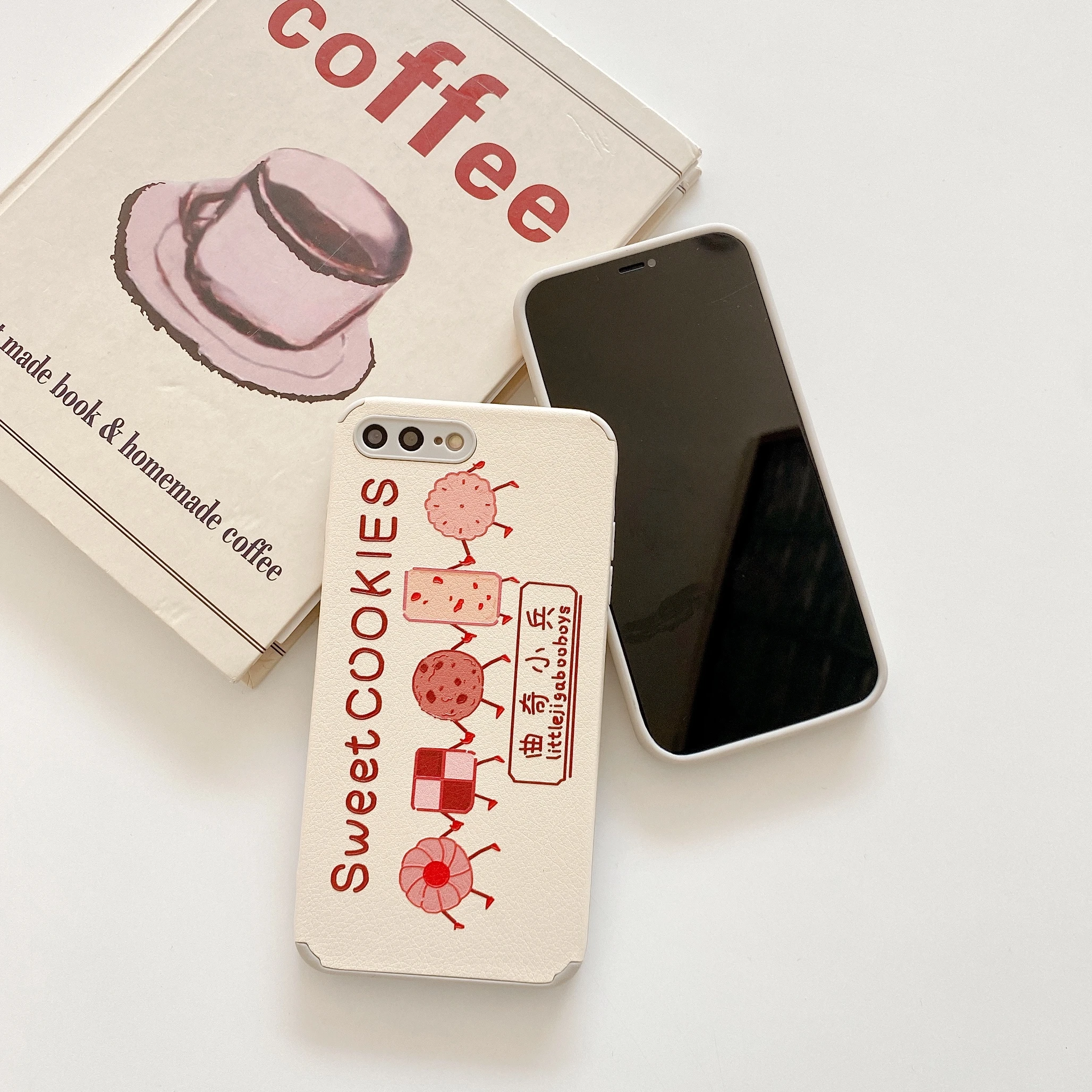 

Straight-edged lambskin cookie soldier for iphone 12 pro mobile phone case 11 7 8 plus X XS Max Xr mini protective cover