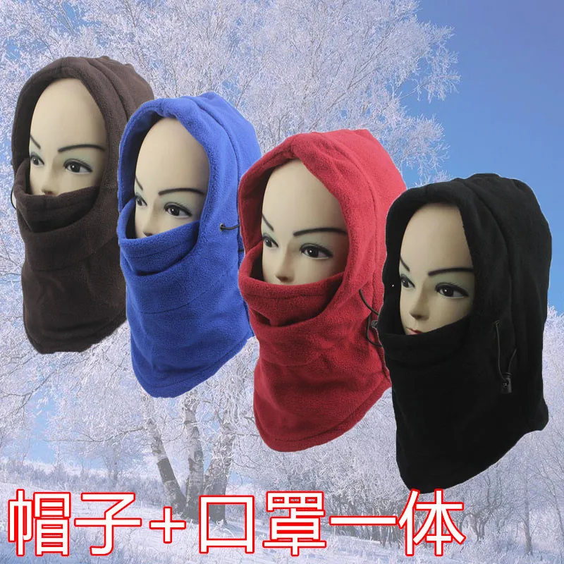 

Hat Cycling Travel Hat Men's Winter Riding Pullover Hat Warm Fleece Earmuffs Hat Hoodie Neck Warmer Women