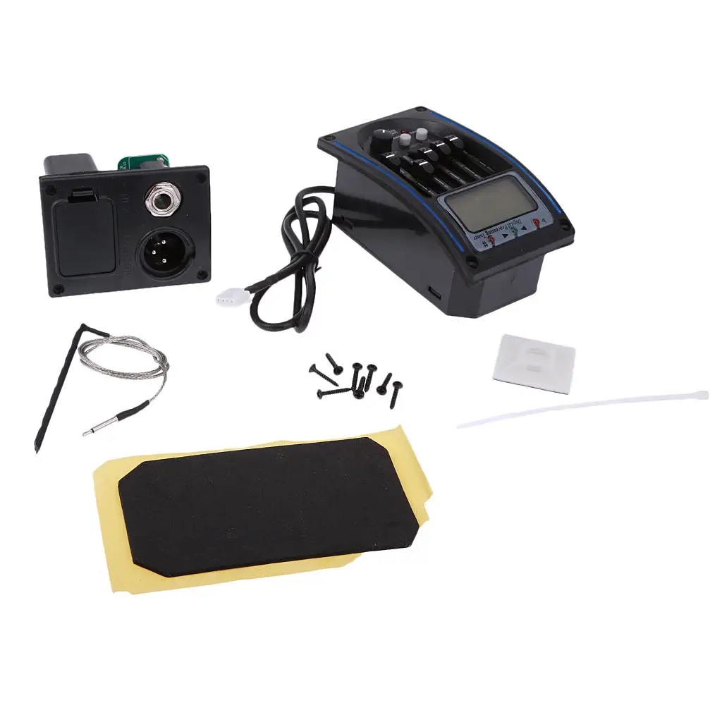 

Акустическая гитара 5-полосный предусилитель Preamp EQ тюнер звукосниматель Эквалайзер система