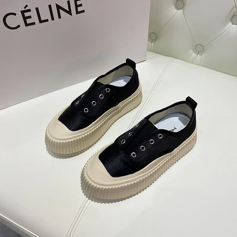

Platform Sneackers Women Summer Silkiness Shoes Women Sneackers Ladies Lace-Up Trainers Casual Women Flats Leisure Shoes P95