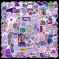 1050100pcs cartoon purple ins style vsco girl kawaii graffiti stickers kid toys luggage laptop skateboard guitar sticker decal