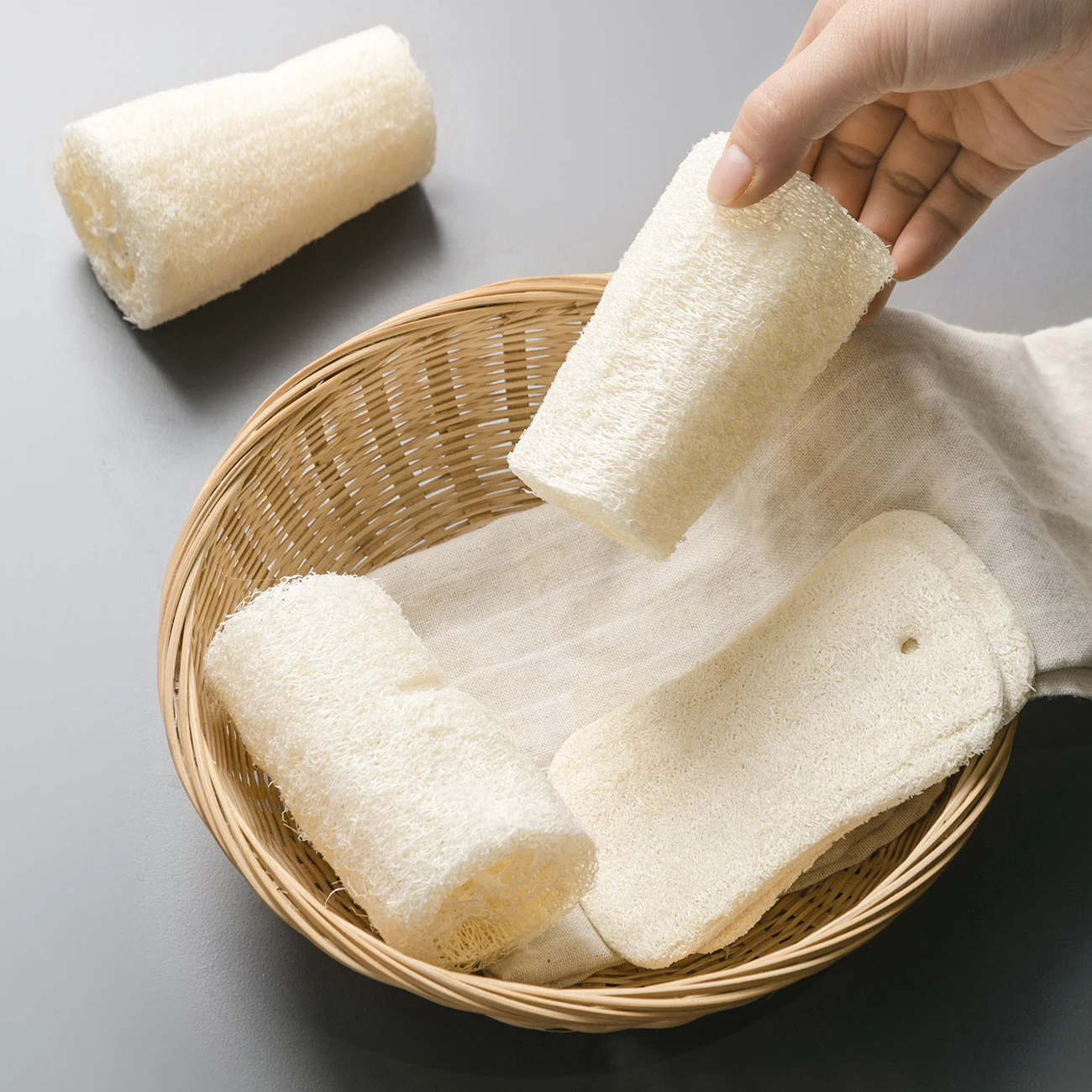 

Natural loofah dishwashing thickened old loofah brush pot artifact kitchen household non-stick oil cleaning brush