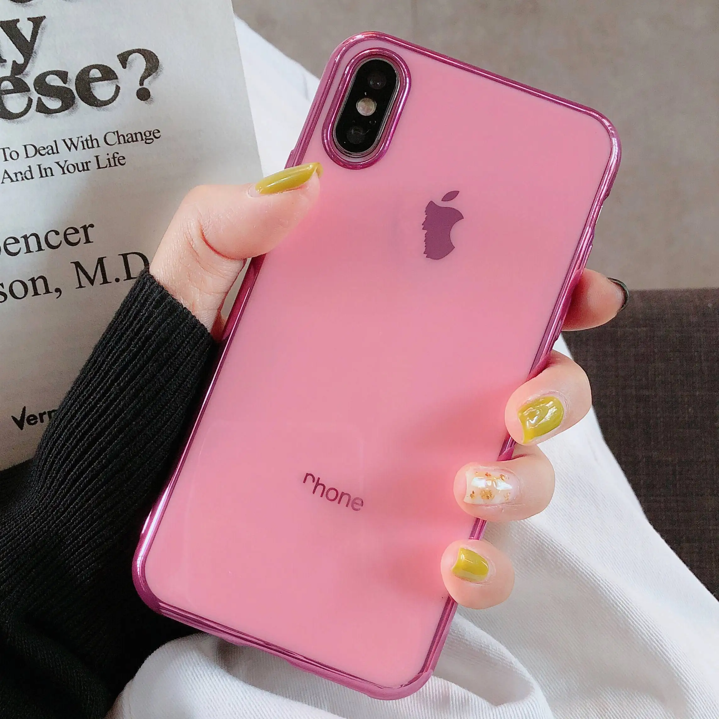 Модный мягкий из высокотемпературного полиуретана чехол для iPhone X Xs Max XR 8 7 6 6s Plus
