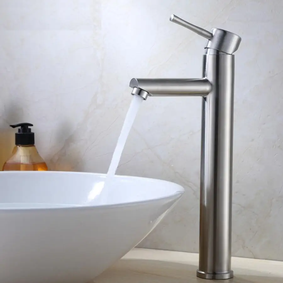 Повышающий нагрудник кран с одной ручкой водопроводный G3/8 304 декоративная крышка