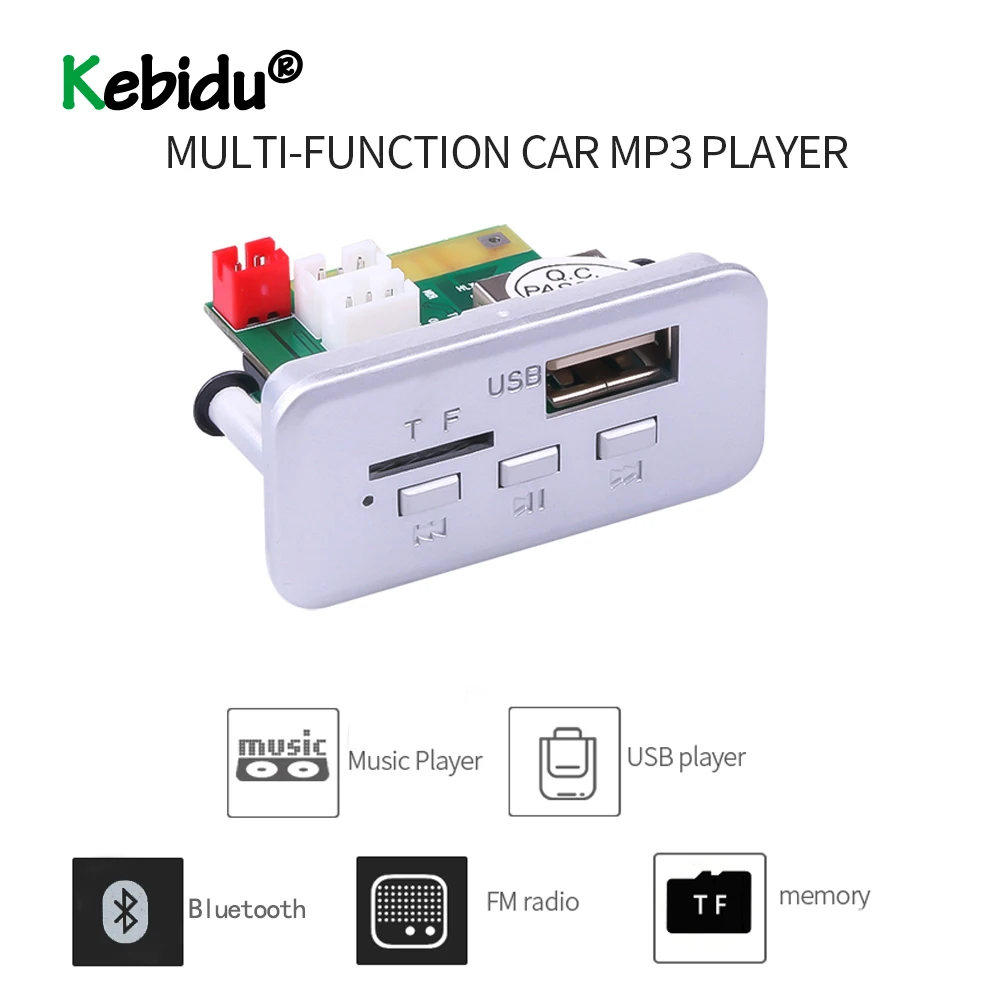 Мини 12 В Автомобильный MP3 плеер Bluetooth модуль декодер плата панель автомобильное