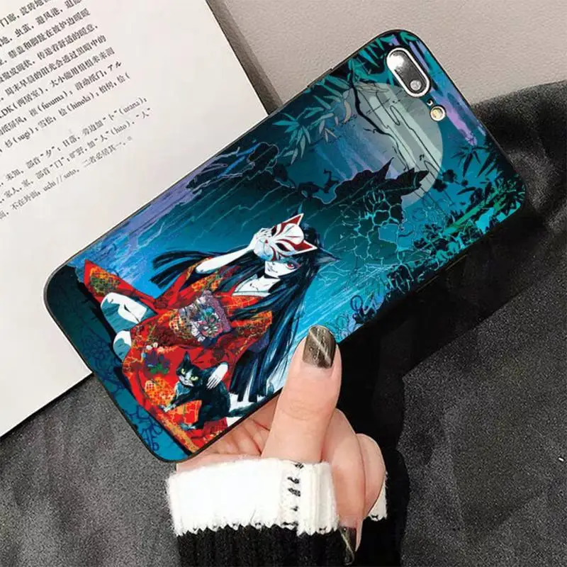 Japanese Style Anime Fox Soft Phone Case Capa for iphone 13 8 7 6 6S Plus X 5S SE 2020 XR 11 12 pro XS MAX | Мобильные телефоны и