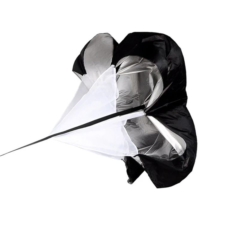 Скоростная тренировка на открытом воздухе сопротивление бегу парашют футбол