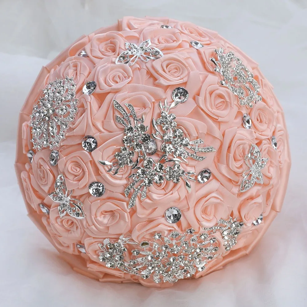 Фабричная Великолепная полностью Хрустальная брошь свадебные букеты для