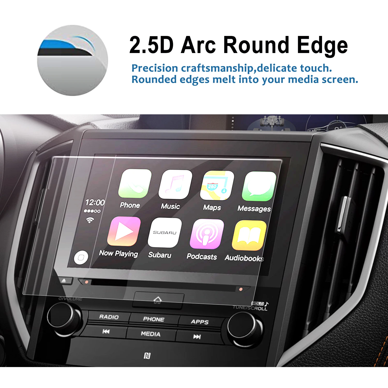 LFOTPP For Subaru Forester Car Navigation Tempered Glass Screen Protector Display Film Auto Interior Protective Sticker