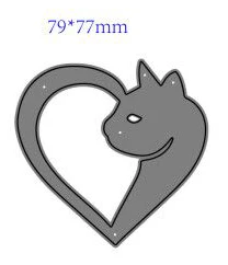 

Love Cat Shape Metal Cutting Die DIY for Scrapbooking Decoration Crafts