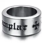 Простое модное кольцо мужской Рыцарь и искусственное кольцо христианский амулет ювелирные изделия в подарок