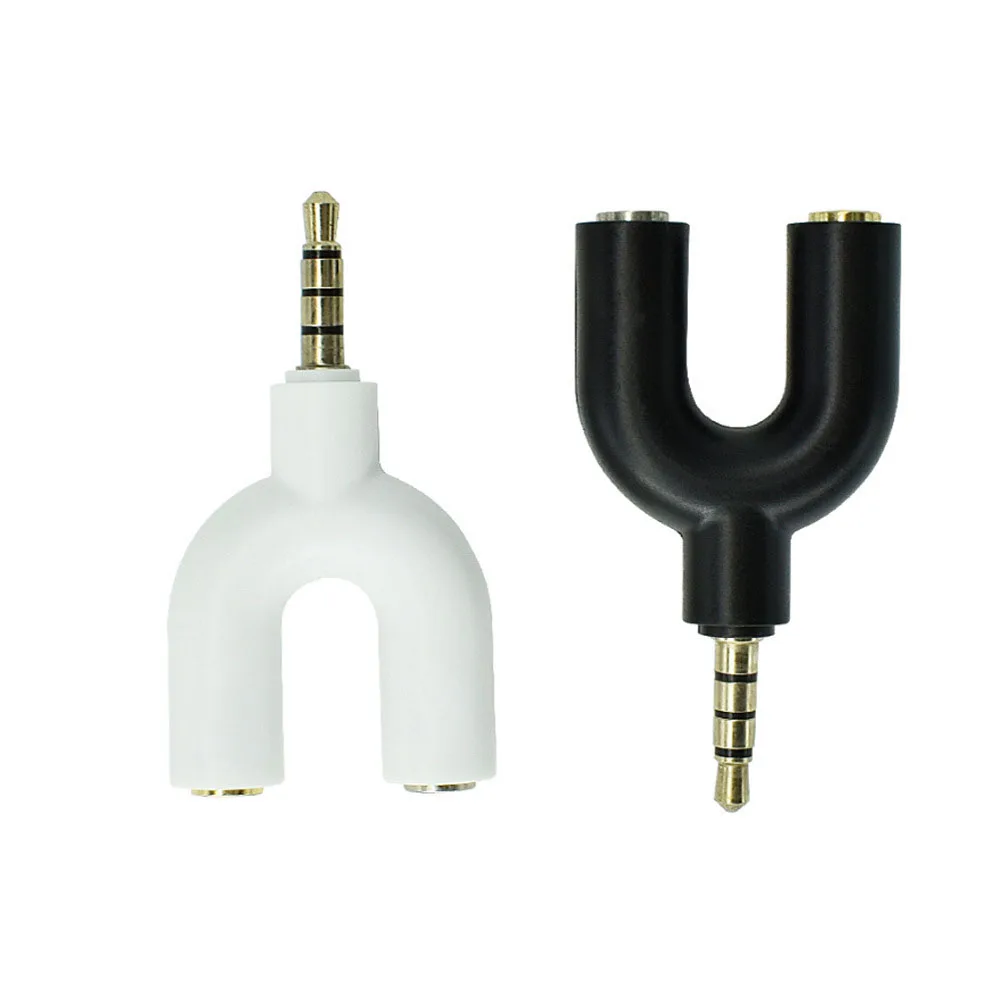 Y Dual Audio Splitter Cable Adapter Convenient Audio Line 1 to 2 AUX Cable 3.5 mm Earphone Adapter 1 Male for 2 Female