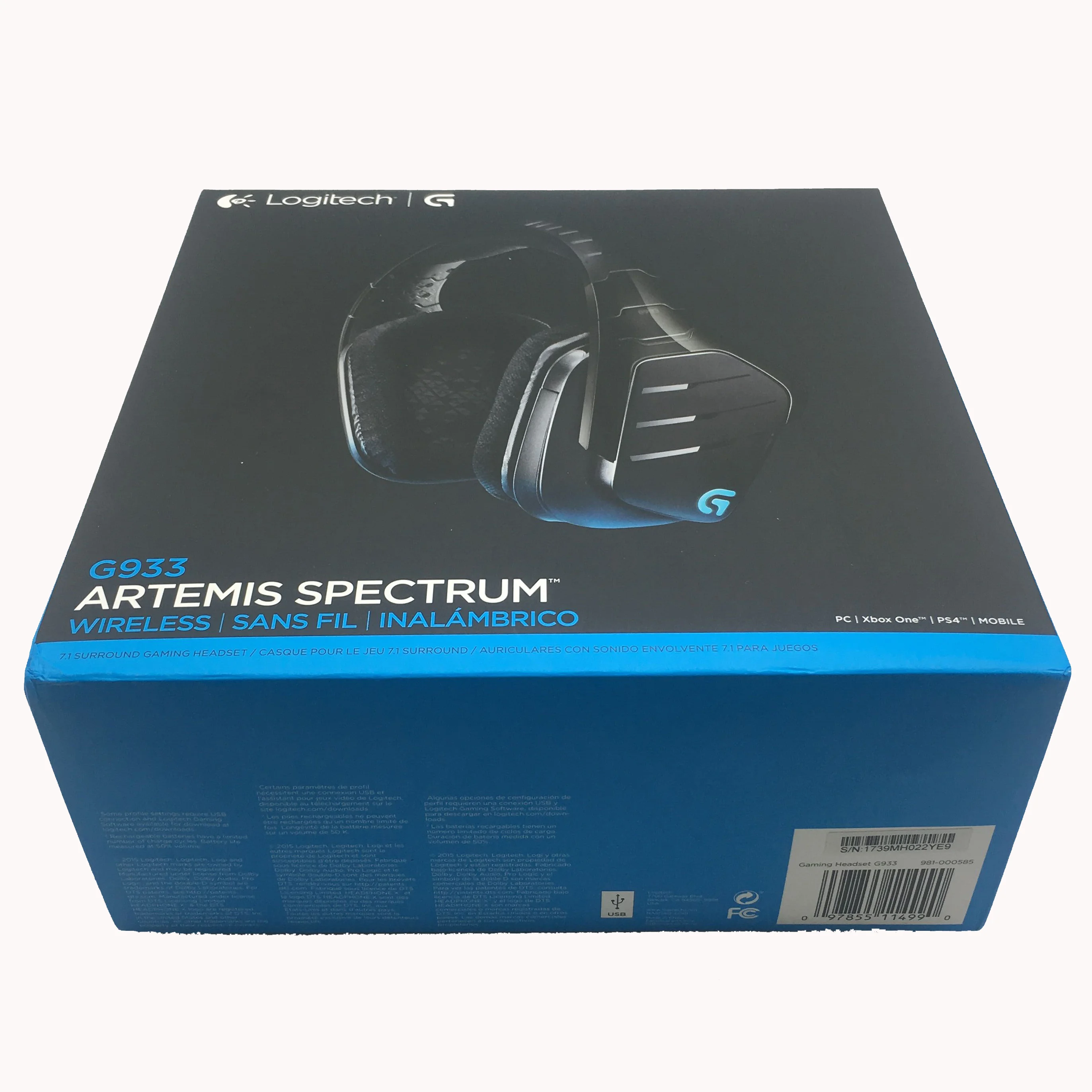 

Logitech G933 Gaming Headset Earphones 7.1 Audio Encoding Dota 2 LOL PC Computer