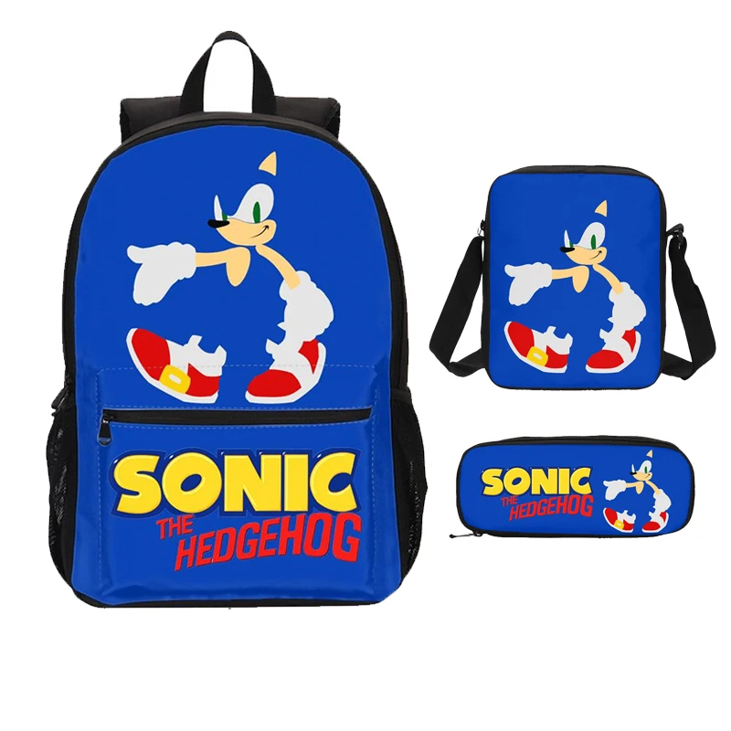 2020 школьные сумки для мальчиков 3D Sonic Shadow с принтом большой рюкзак подростков