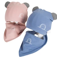 new baby beanie autumn winter newborn baby hat for girls boys cotton baby cap scarf set soft infant toddler bonnet hats