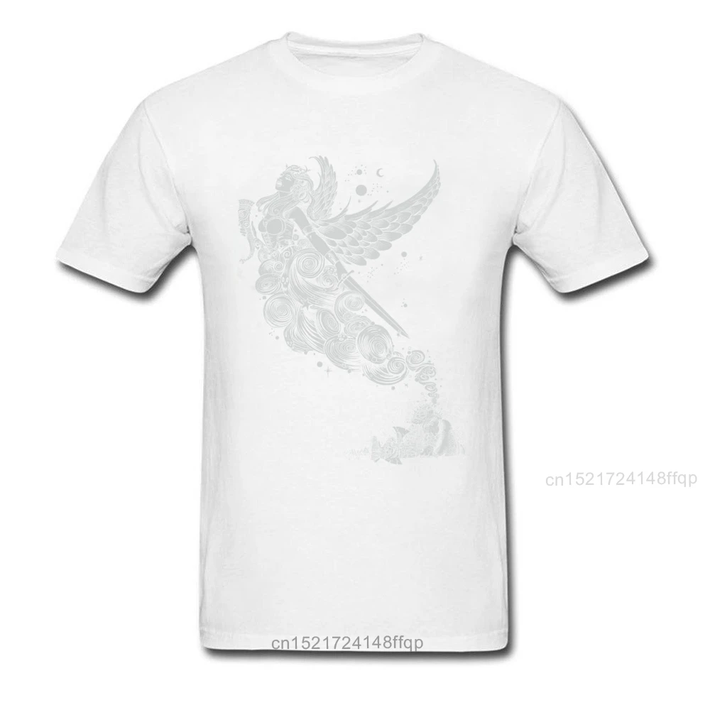 Angel T-shirt Men Black Tshirt Woman T shirts The Night Before Battle 100% Cotton Fabric Tops &amp Tees Classic Clothes | Мужская одежда