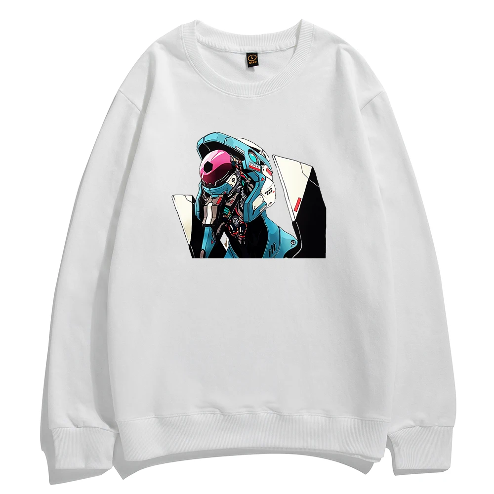 

Japan Anime Evangelion Sweatshirts EVA-00 PROTO TYPE Pullover Mens Japanese Manga Hooded Sweatshirt Men Street Fashion Clothes