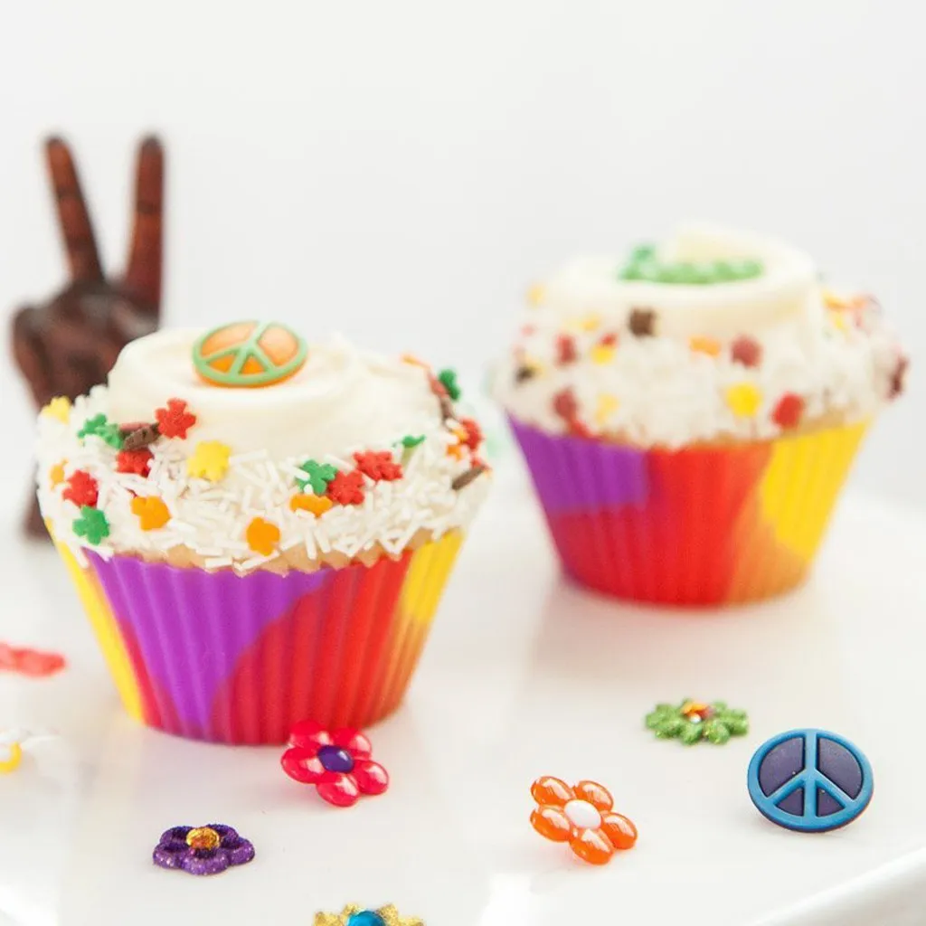 Высококачественные силиконовые чашки для выпечки лайнеры кексов Формы набор