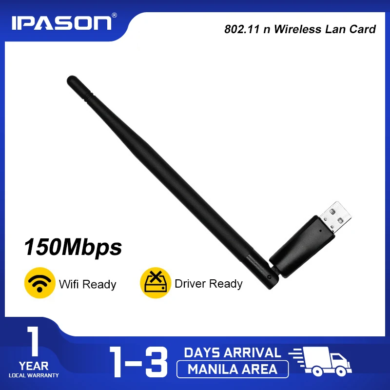 Бесплатный драйвер IPASON 150M Mini USB 2 0 WiFi адаптер Dongle Беспроводной сетевой ресивер для - Фото №1