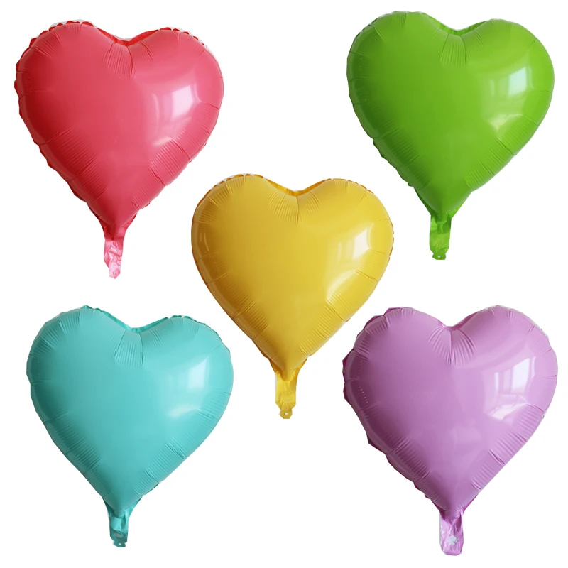 

18inch 2/5/10/pcs Multi Marca Heart Foil Balloons Helium Balloon Birthday Party Decorations Kids Adult Wedding Valentine's Day