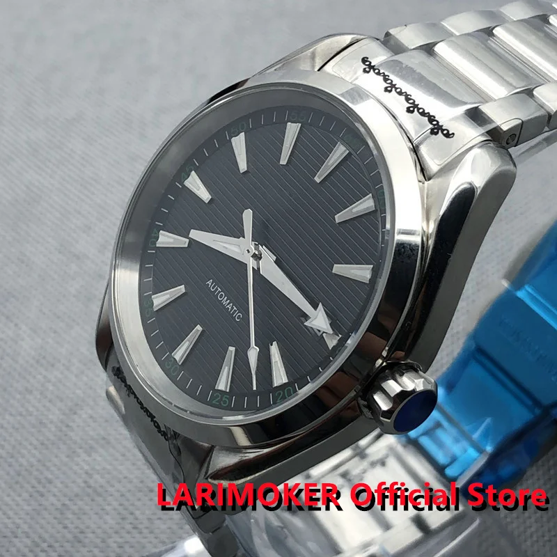 

LARIMOKER New Black Dial Automatic Men Watch Sapphire Glass 24 Jewel NH35/2813/8215 / PT5000 Mechanical Movement