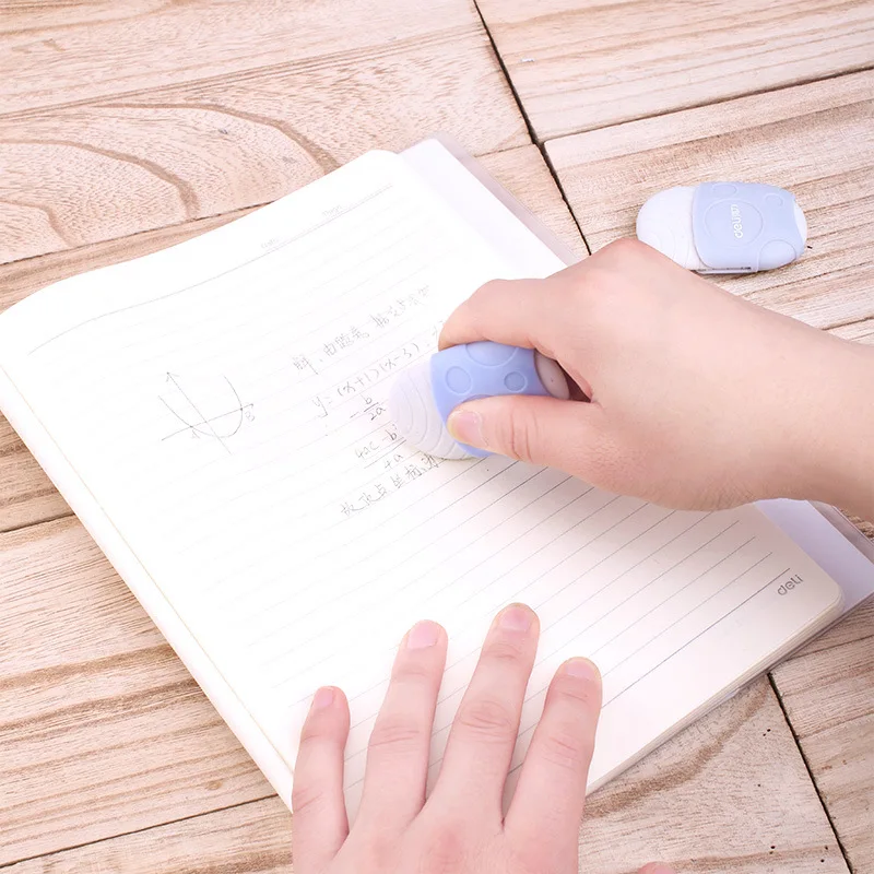 Ластик Deli художественный резиновый овальный с футляром без ПВХ креативная