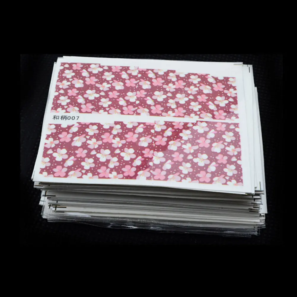 

10Pcs/Set Nail Art Transfer Stickers 3D Design Manicure Tips Decal Decoration