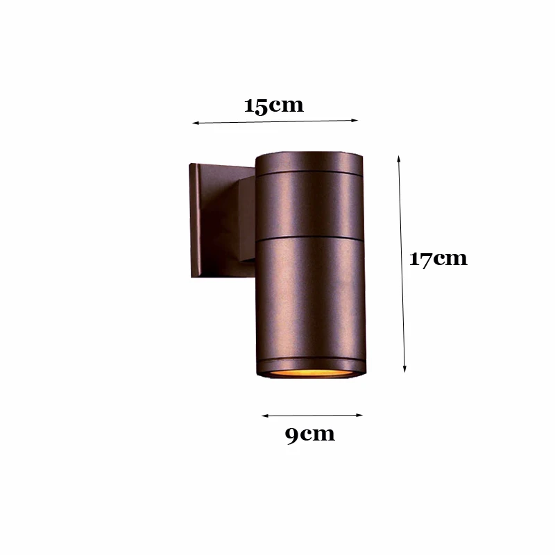 Водонепроницаемый наружный светодиодный настенный светильник s алюминиевый