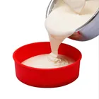 Форма для торта, форма для выпечки, круглая силиконовая форма для торта, маффинов, сковорода для выпечки кексов, 4 дюйма