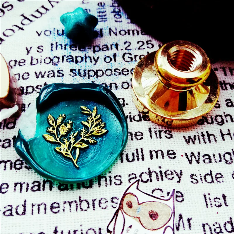 Печать для воска эвкалипта с цветами и листьями печать конверта сделай сам