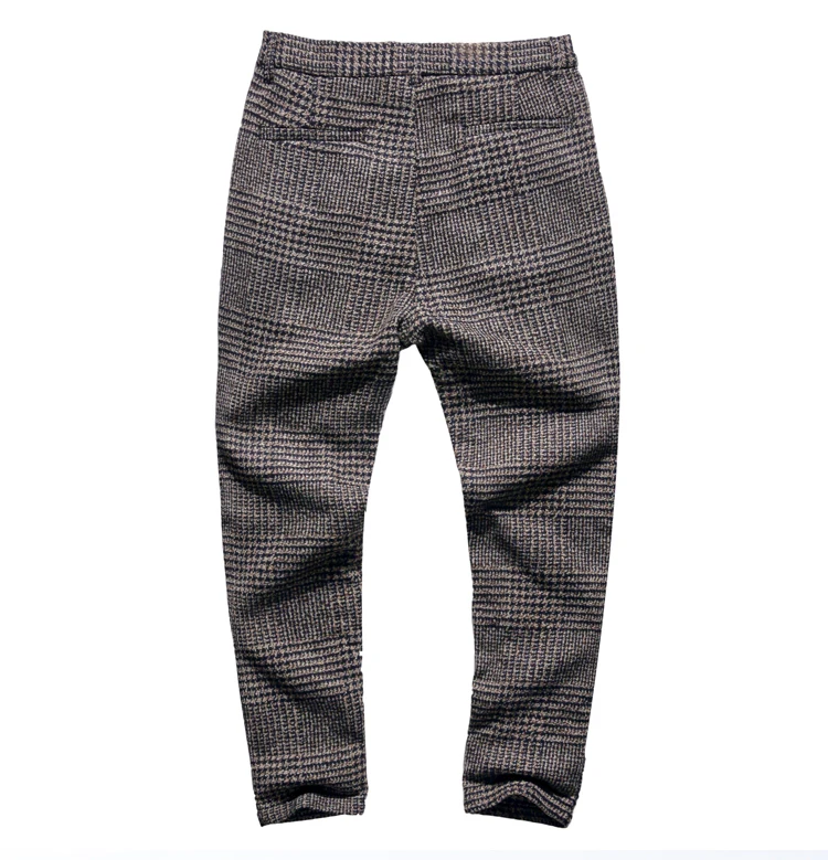 Новая Англия Стиль Весна Для мужчин Slim Fit прямые длинные Штаны мужской Повседневное в полоску Узкие повседневные штаны бизнес модные брюки K681